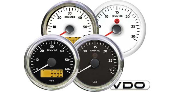 Quality Vdo Tachometer 8000 rpm Black 85mm with on-line price from Duck &  Sail store