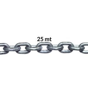Genoese chain 4mm galvanized 25mt