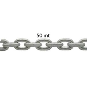 galvanized calibrated chain 6mm x 50mt