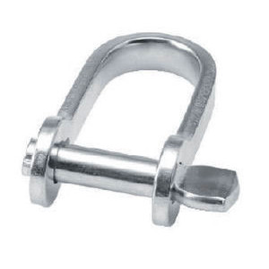 Flat automatic stainless steel Blue Wave 6mm shackle