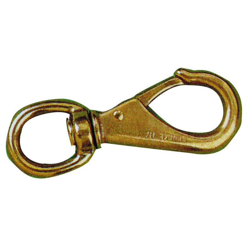 Quality Polished brass snap swivel. Original Kong 94mm with on-line price  from Duck & Sail store