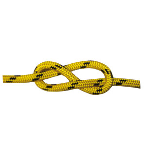 Halyard Rope Double Braid Yellow Polyester High Tenacity 16 mm