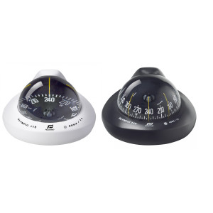 compass olympic 115 white compass with black flat card